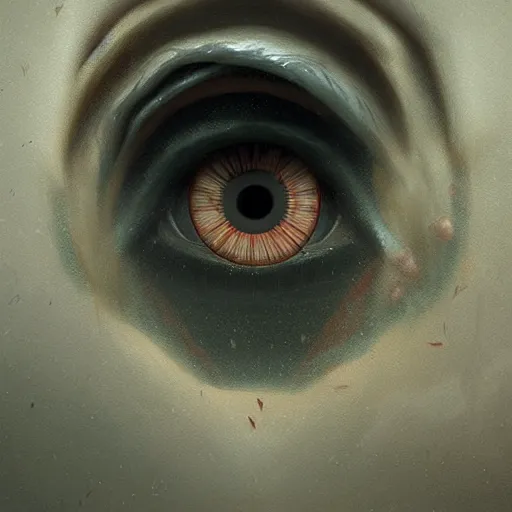 Image similar to a giant eye peeking througj a window,eerie,creepy,unnerving,digital art,art by greg rutkowski,design by trevor henderson,hyperdetailed skin,photorealistoc,deviantart,artstation,mysterious,4k