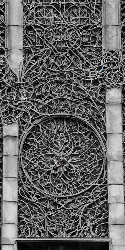 Prompt: a professional photograph of a beautiful modern building by Louis Sullivan and H.R. Giger covered in black ironwork vines, rusticated stone base, rusticated stone base, rusticated stone base, rusticated stone base, a dramatic sky, crowds of people, Sigma 75mm, ornate, very detailed, hyperrealistic, liminalspaces, Symmetrical composition, centered, intricate, panoramic, Dynamic Range, HDR, chromatic aberration, Orton effect, 8k render, photo by Marc Adamus, painting by Jeremy Mann, cinematic, cgsociety, vignette, vignette , artstation