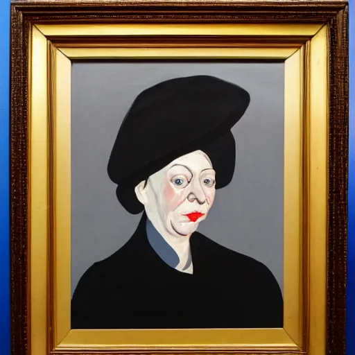 Prompt: francis bacon portrait of liz truss