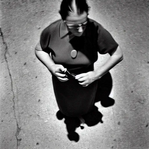 Image similar to the self portrait, by vivian maier,