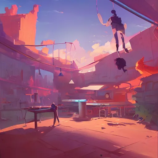 Image similar to hero world dexter's laboratory, behance hd by jesper ejsing, by rhads, makoto shinkai and lois van baarle, ilya kuvshinov, rossdraws global illumination