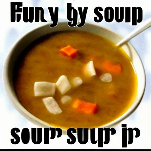 Prompt: funny soup