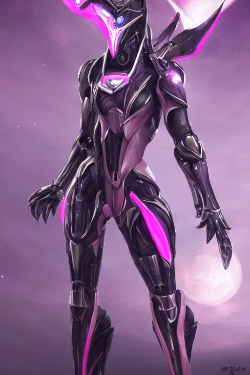 Image similar to galactic sized high detailed elegant beautiful stunning quality giantess female warframe anthro mecha female dragon goddess, pink body, sleek metal head, sleek visor, smooth pink skin, sharp silver armor, bigger than galaxy, paws, epic proportions, epic scale, epic size, warframe fanart, furry, dragon art, goddess, giantess, furaffinity, octane