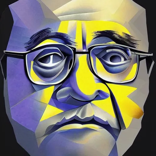 Prompt: a cubist portrait of danny devito, ultra detailed, colorful, trending on art station, masterpiece