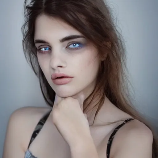 Prompt: beautiful girl with heterochromia, hyper detailed face.