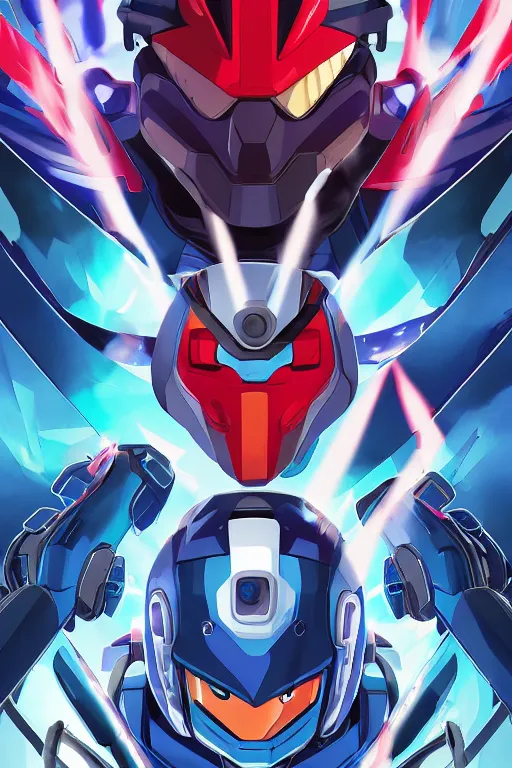 Image similar to robot ninja mask helmet megaman x zero rockman 2 0 2 2 switch game boss legacy collection fanart artsation, art gta 5 comics, behance hd by jesper ejsing, by rhads, makoto shinkai and lois van baarle, ilya kuvshinov, rossdraws global illumination ray tracing