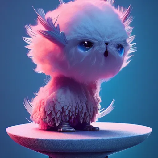 Image similar to fluffy android:: by beeple and James Gilleard and Justin Gerard :: ornate, dynamic, particulate, intricate, elegant, highly detailed, centered, artstation, smooth, sharp focus, octane render, 3d