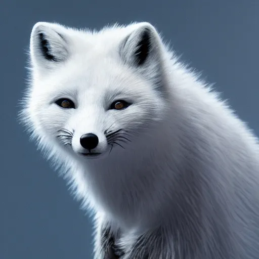 Prompt: portrait arctic fox octane, cinematic, hyper realism, high detail, octane render, 8k