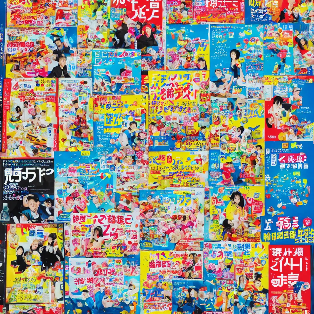 Image similar to bright japanese magazine advertisements