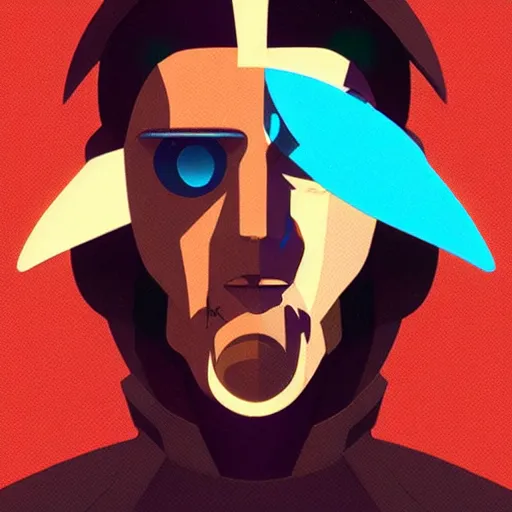 Image similar to face icon stylized minimalist space dandy, loftis, cory behance hd by jesper ejsing, by rhads, makoto shinkai and lois van baarle, ilya kuvshinov, rossdraws global illumination