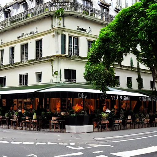 Prompt: the deux magots