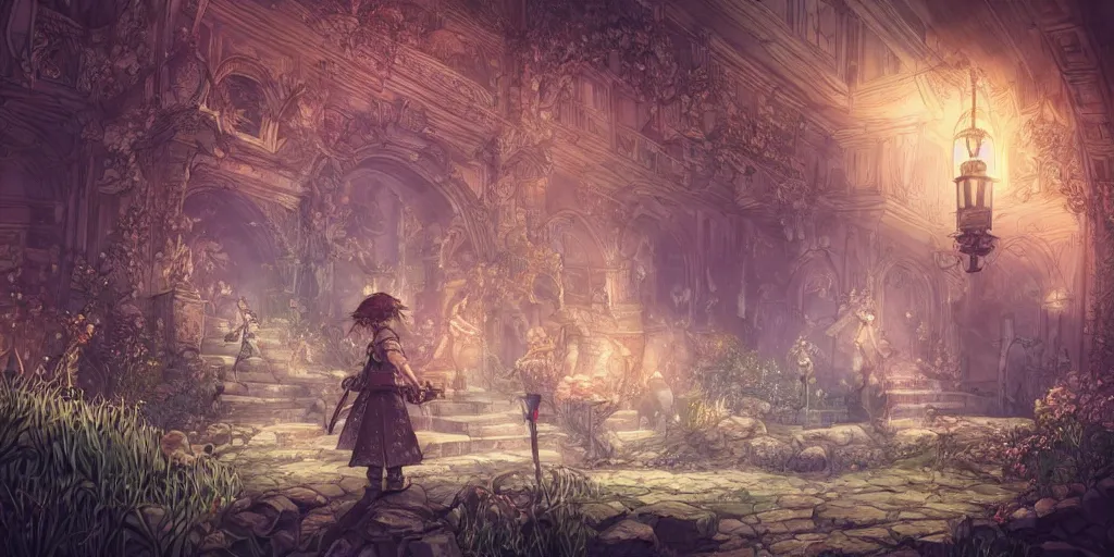 Image similar to it would be fatal for the nation to overlook the urgency of the moment. ultrafine highly detailed colorful illustration, intricate linework, sharp focus, octopath traveler, final fantasy, unreal engine highly rendered, global illumination, radiant light, intricate environment