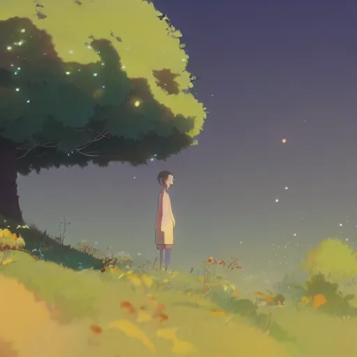 Image similar to season of mists and mellow fruitfulness, detailed, cory loftis, james gilleard, atey ghailan, makoto shinkai, goro fujita, studio ghibli, rim light, exquisite lighting, clear focus, very coherent, plain background