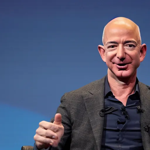 Image similar to photo of Jeff Bezos with beard and long hair