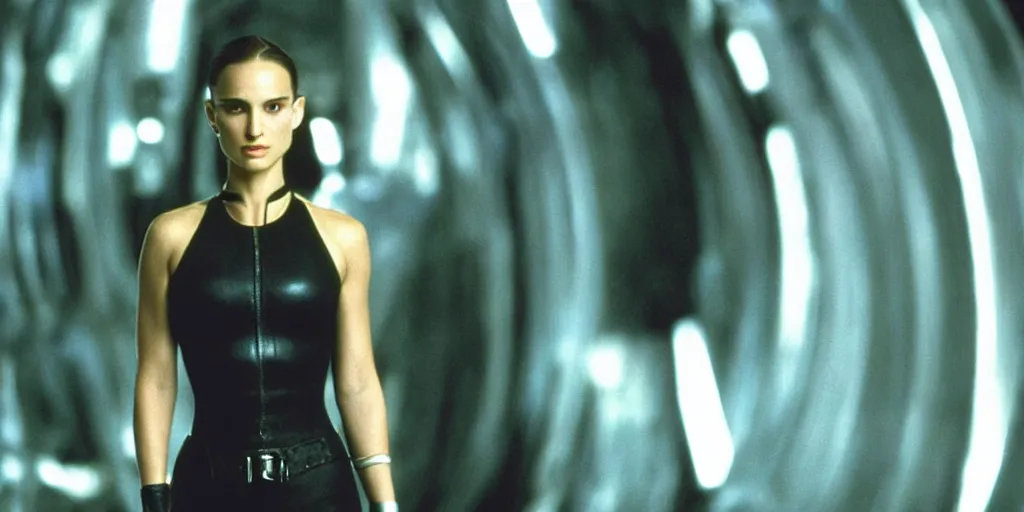 Image similar to natalie portman in matrix