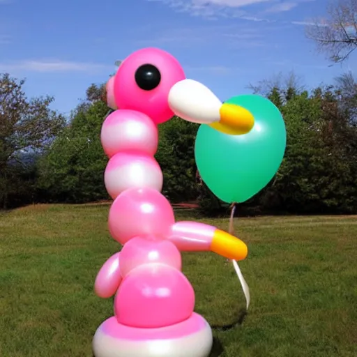 Prompt: emu balloon animal