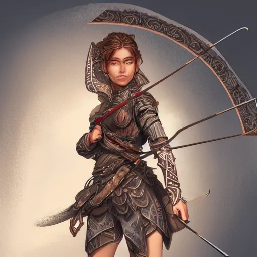 a female archer, cute, fantasy, intricate, elegant, | Stable Diffusion ...