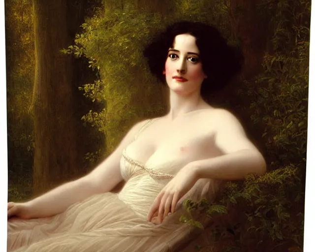Image similar to portrait en buste of eva green vesper lynd vannessa ives in repose by Hughes Merle, by Pierre Auguste Cot, perfectly detailed eyes, realistic fabric, abundant detail