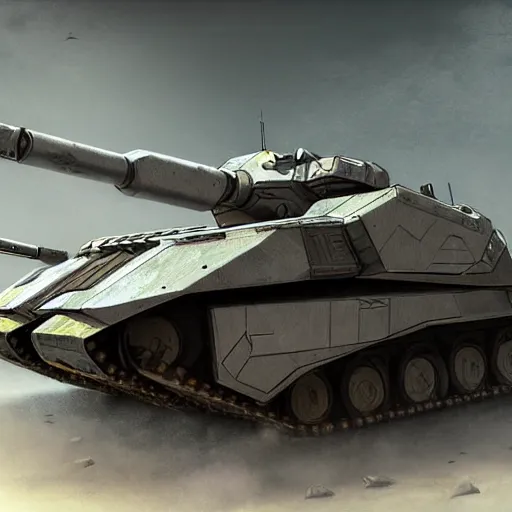 Image similar to Futuristic battle tank, advanced technology, concept art, digital painting, highly detailed, illustration