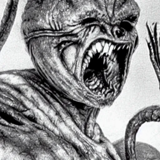 Image similar to still frame shot of the thing alien from john carpenter's the thing ( hyperrealistic, great detailed, good quality, greatly illustrated, photo - realistic )