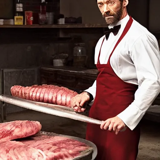 Image similar to Hugh Jackman as Butcher