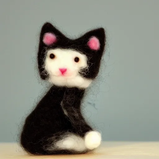 Image similar to needle felt kitten