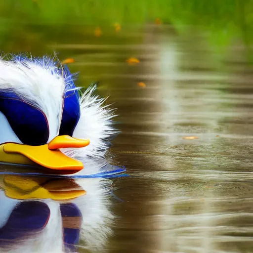 Image similar to Donald duck eating a duck