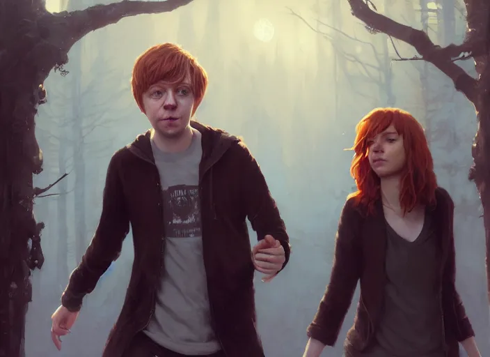 Prompt: highly detailed portrait of rupert grint, in life is strange, stephen bliss, 8 k, unreal engine, fantasy art by greg rutkowski, loish, rhads, ferdinand knab, makoto shinkai and lois van baarle, ilya kuvshinov, rossdraws, tom bagshaw, global illumination, radiant light, detailed and intricate environment