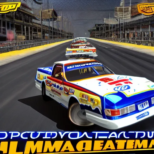 Prompt: screenshot of daytona usa by sega ultra detail photorealistic unreal engine