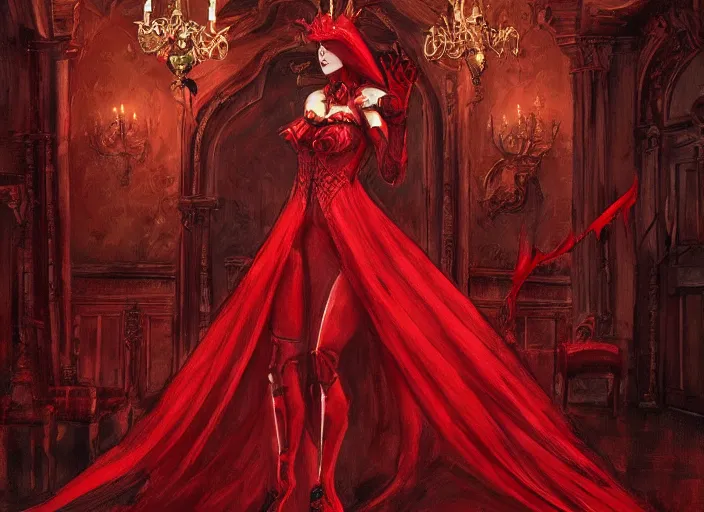 Image similar to the red death enters the ballroom, trending on artstation, elegant, dramatic, ornate, beautiful