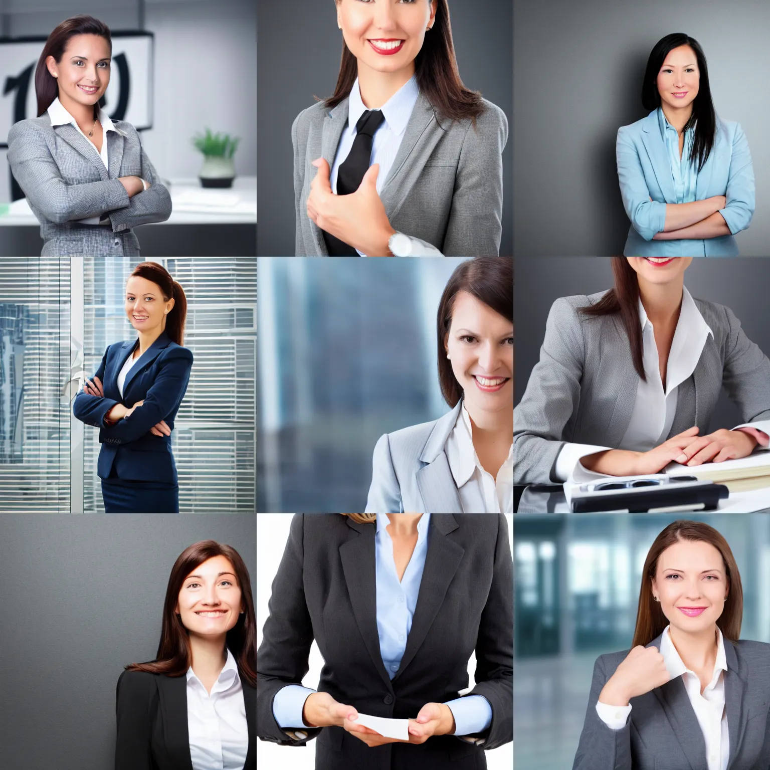 Prompt: stock photo of a businesswoman