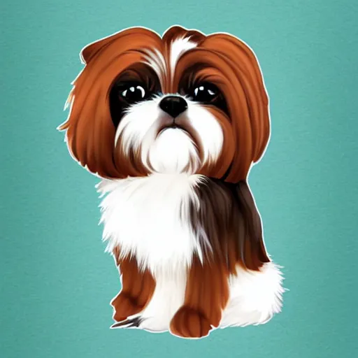 Image similar to Chibi Anime Shih Tzu