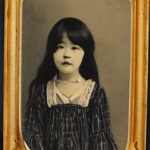 Prompt: a vintage portrait of a girl made by fumiyo kono