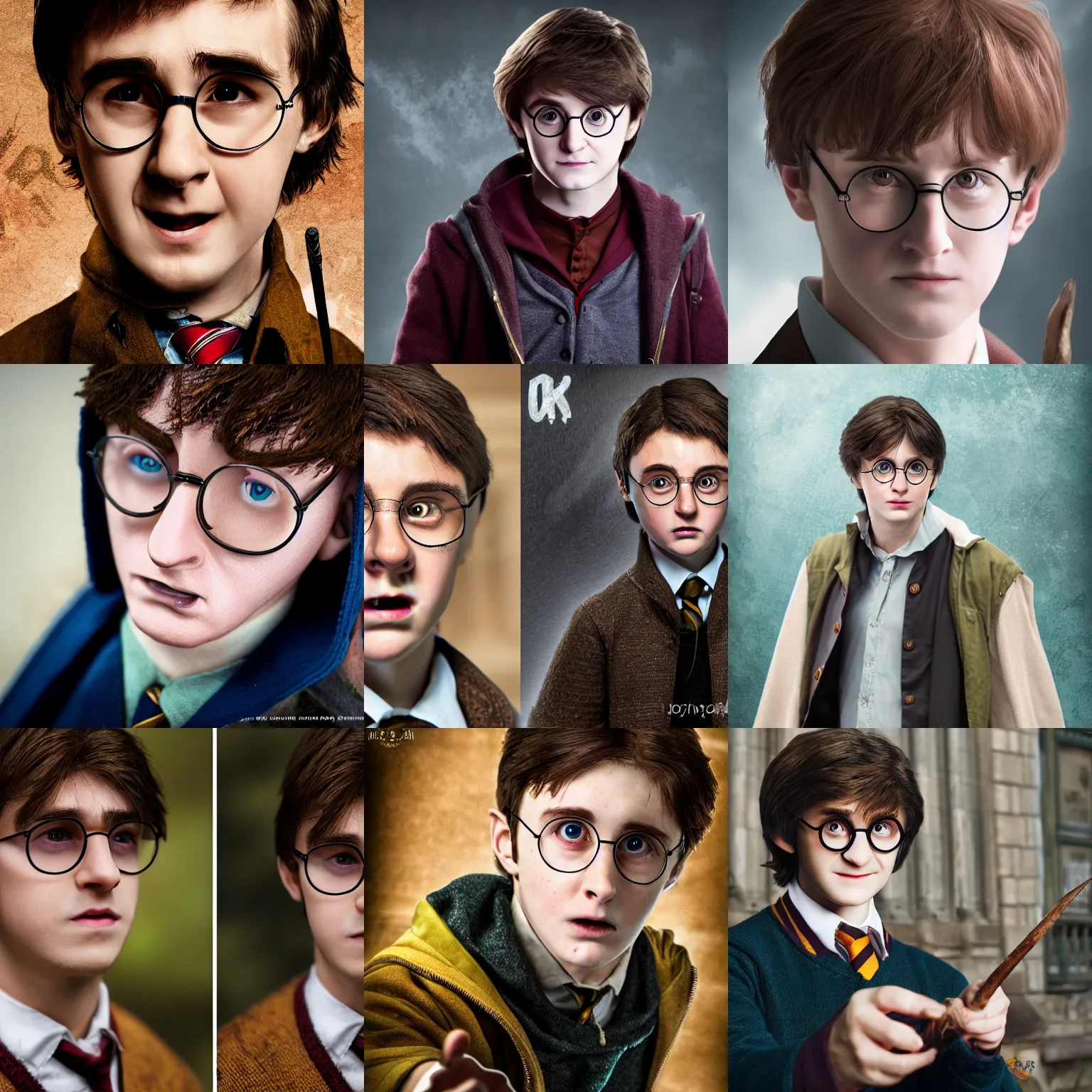 Prompt: Johnny sinns as Harry Potter, photorealistic, detailed, high quality, 8K, DSLR photo, fully detailed