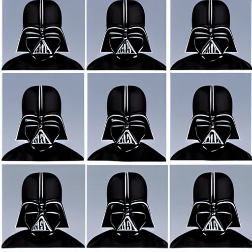 Image similar to Rejected Darth Vader helmet designs, product lighting