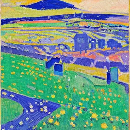 Image similar to block art by cuno amiet