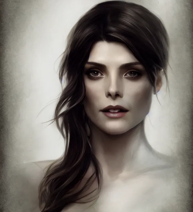 Prompt: ashley greene as alice cullen by charlie bowater and titian and artgerm, full - body portrait, intricate, face, forest, elegant, beautiful, highly detailed, dramatic lighting, sharp focus, trending on artstation, artstationhd, artstationhq, unreal engine, 4 k, 8 k