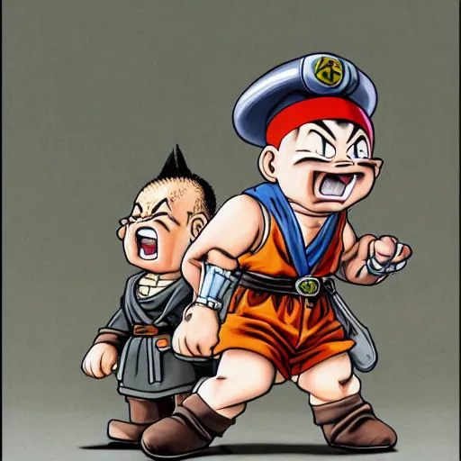 Prompt: Hitler dwarf, super detailed highres paining by Akira Toriyama