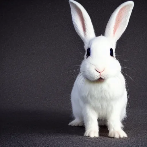 Image similar to white dwarf rabbit, photograph, sharp focus