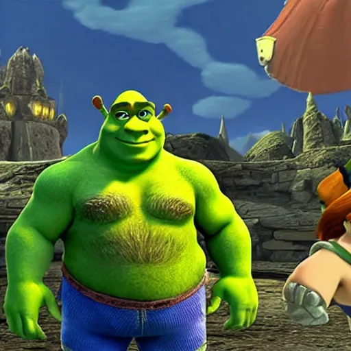 Image similar to Shrek on Super Smash bros ultimate