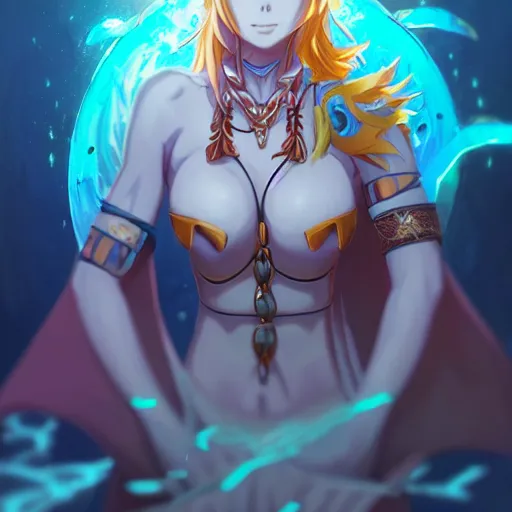 Image similar to anime portrait of Nami as a shaman yedi using dark force to eliminate trump as an anime antagonist by Stanley Artgerm Lau, WLOP, Rossdraws, James Jean, Andrei Riabovitchev, Marc Simonetti, and Sakimichan, trending on artstation