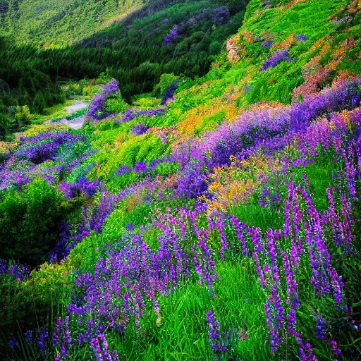 Image similar to a beautiful valley with special plants, photo