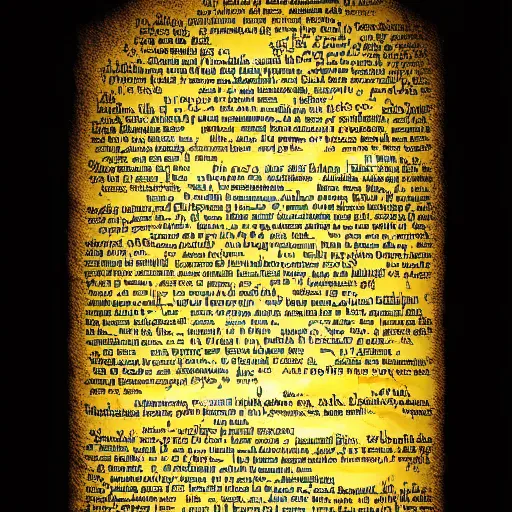 Image similar to glowing king's scroll paper floating in the air, in the style of digital artwork