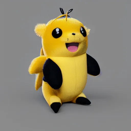 Image similar to pokemon bee cutie stuffed animal friends, unreal ungine 5, octane render, cinema 4 d, by deema egorov