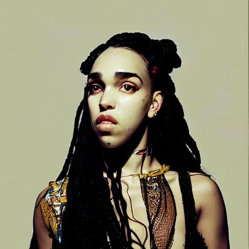 Image similar to fka twigs portrait by james jean and Jason Chan