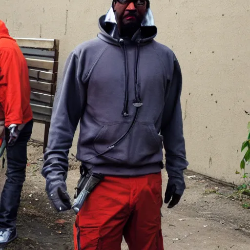 Image similar to ghetto Gordon Freeman, chillin' in the hood