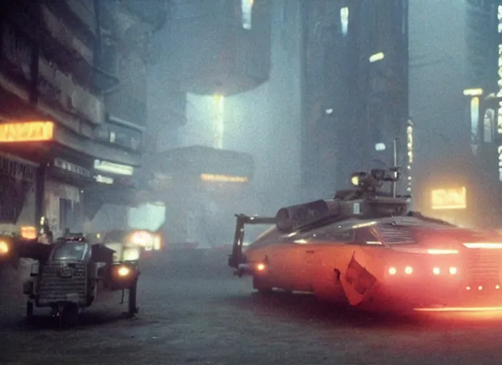 Image similar to vehicle from the 2012 science fiction film Blade Runner