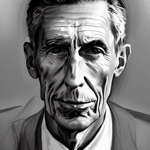 Image similar to portrait of the mighty claude shannon, highly detailed, award winning art, featured on art station