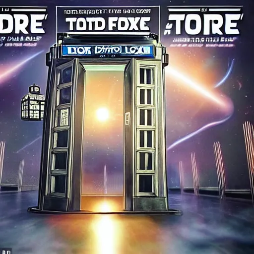 Prompt: of a Tardis from Dr.Who crashing in the DeLorean from back to the future in a time tunnel 8k hyperdetailed surrealism