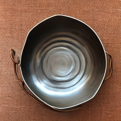 Image similar to large metal bowl with handles